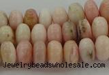 COP1286 15.5 inches 4*6mm rondelle natural pink opal beads