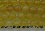 COP1301 15.5 inches 6mm round natural yellow opal gemstone beads