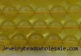 COP1302 15.5 inches 8mm round natural yellow opal gemstone beads