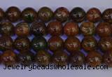 COP1360 15.5 inches 4mm round African green opal beads wholesale