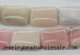 COP14 15.5 inches 15*20mm rectangle natural pink opal beads wholesale