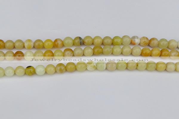 COP1427 15.5 inches 8mm round yellow opal beads wholesale