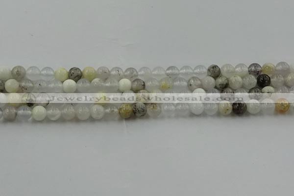 COP1451 15.5 inches 6mm round grey opal gemstone beads