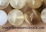 COP1459 15.5 inches 12mm round yellow opal gemstone beads