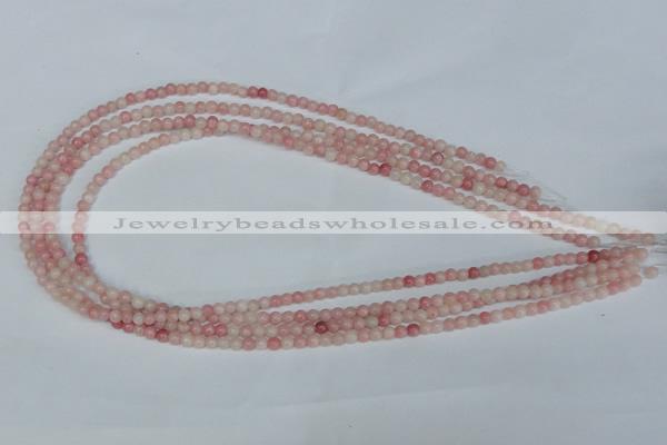 COP150 15.5 inches 4mm round pink opal gemstone beads wholesale