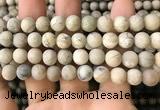 COP1563 15.5 inches 10mm round matte African opal beads