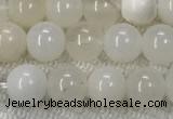 COP1588 15.5 inches 6mm round white opal gemstone beads