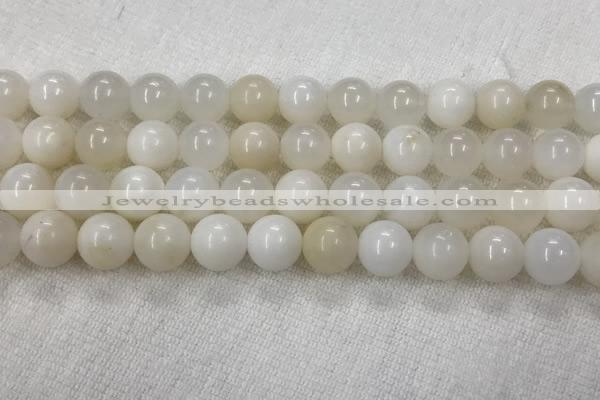 COP1590 15.5 inches 10mm round white opal gemstone beads