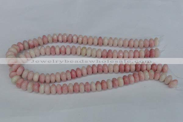 COP160 15.5 inches 6*12mm rondelle pink opal gemstone beads wholesale