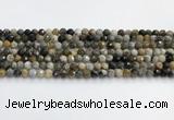 COP1608 15.5 inches 4mm faceted round moss opal beads