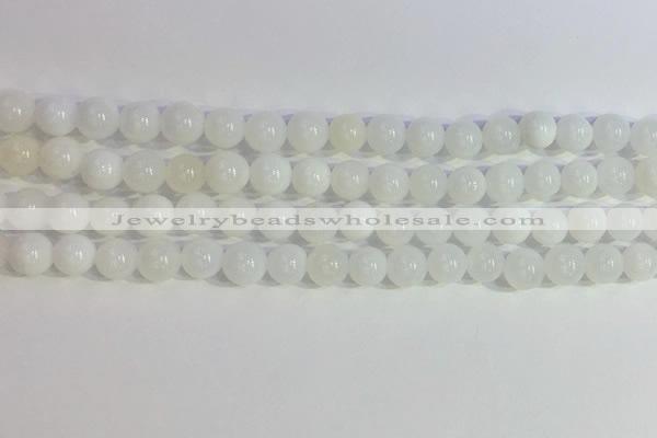 COP1615 15.5 inches 6mm round white opal gemstone beads