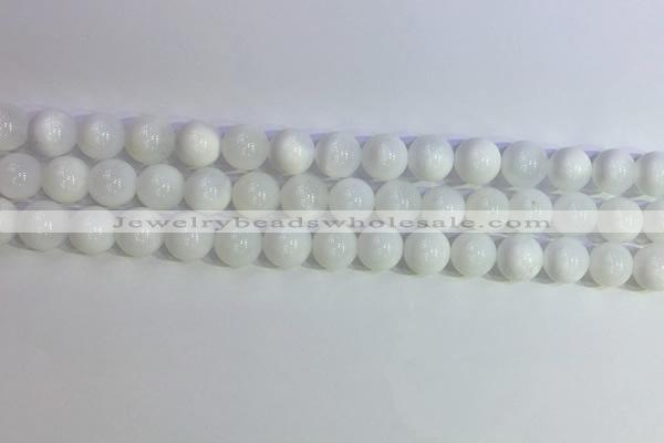 COP1616 15.5 inches 8mm round white opal gemstone beads