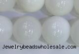 COP1619 15.5 inches 14mm round white opal gemstone beads