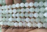 COP1636 15.5 inches 8mm round natural green opal beads