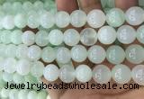 COP1638 15.5 inches 12mm round natural green opal beads