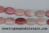 COP165 15.5 inches 10*14mm oval pink opal gemstone beads wholesale