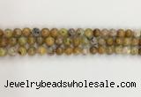 COP1670 15.5 inches 6mm round yellow opal gemstone beads