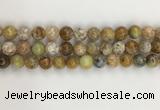 COP1672 15.5 inches 10mm round yellow opal gemstone beads