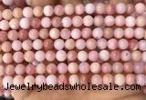 COP1693 15.5 inches 6mm round natural pink opal gemstone beads