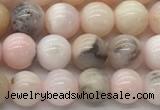 COP1702 15.5 inches 6mm round natural pink opal gemstone beads