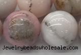 COP1708 15.5 inches 18mm round natural pink opal gemstone beads