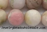 COP1714 15.5 inches 12mm faceted round natural pink opal beads