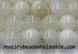 COP1730 15.5 inches 6mm round white opal beads wholesale