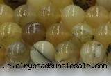 COP1735 15.5 inches 6mm round yellow opal beads wholesale