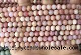 COP1748 15.5 inches 6mm round natural pink opal beads wholesale