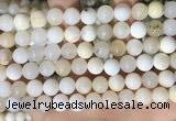 COP1755 15.5 inches 10mm round natural white opal gemstone beads