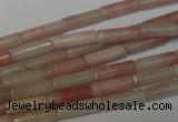 COP178 15.5 inches 4*13mm tube pink opal gemstone beads wholesale