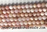 COP1797 15.5 inches 8mm round pink opal gemstone beads