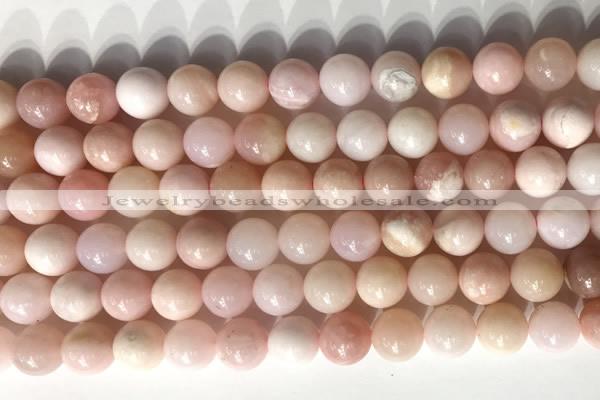 COP1797 15.5 inches 8mm round pink opal gemstone beads