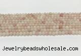 COP1820 15.5 inches 4mm round Chinese pink opal gemstone beads wholesale