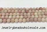 COP1823 15.5 inches 10mm round Chinese pink opal gemstone beads wholesale