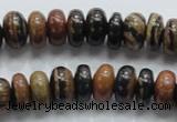 COP202 15.5 inches 7*12mm rondelle natural brown opal gemstone beads