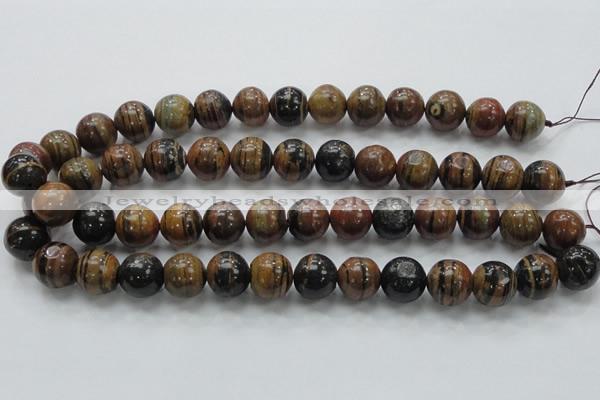 COP223 15.5 inches 14mm round natural brown opal gemstone beads