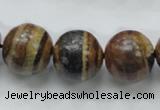 COP225 15.5 inches 18mm round natural brown opal gemstone beads