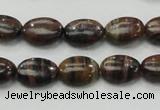 COP231 15.5 inches 10*14mm oval natural brown opal gemstone beads