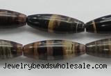 COP242 15.5 inches 10*30mm rice natural brown opal gemstone beads