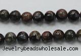 COP265 15.5 inches 8mm round natural grey opal gemstone beads