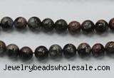 COP282 15.5 inches 6mm round natural grey opal gemstone beads