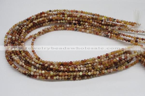 COP300 15.5 inches 4mm round brandy opal gemstone beads wholesale