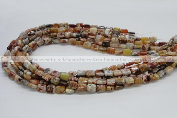 COP305 15.5 inches 8*10mm rectangle brandy opal gemstone beads wholesale