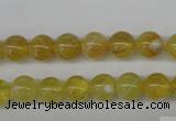 COP332 15.5 inches 8mm round yellow opal gemstone beads wholesale