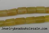 COP338 15.5 inches 8*11mm tube yellow opal gemstone beads