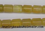 COP339 15.5 inches 10*12mm tube yellow opal gemstone beads