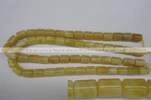 COP340 15.5 inches 10*14mm tube yellow opal gemstone beads