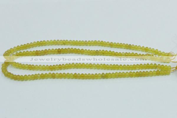 COP350 15.5 inches 4*6mm rondelle yellow opal gemstone beads wholesale