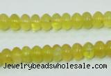 COP351 15.5 inches 5*8mm rondelle yellow opal gemstone beads wholesale